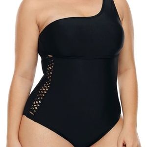 Black One Piece Swimsuit